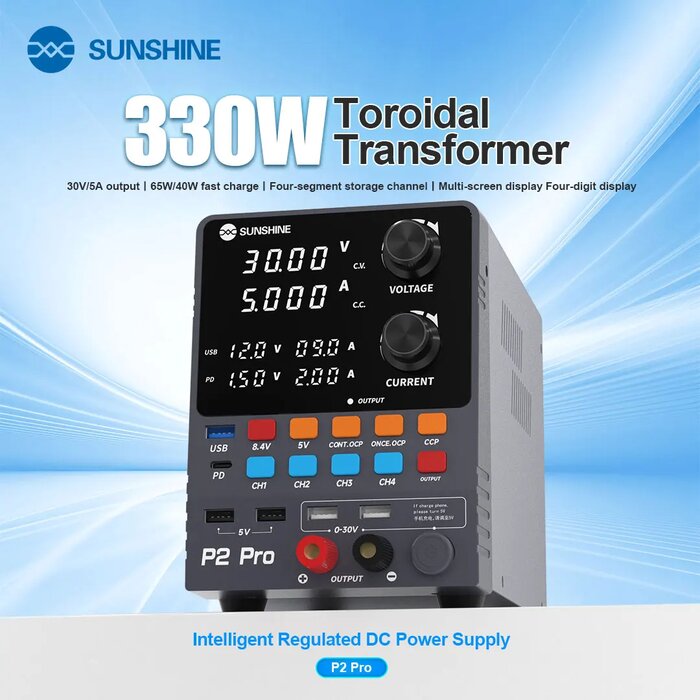 Máy cấp nguồn SUNSHINE P2 Pro đồng hồ 4 số 30V-5A